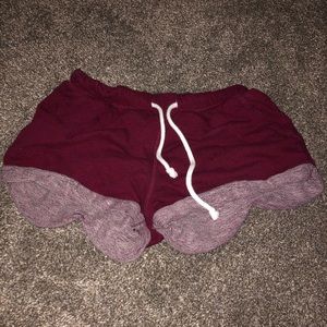Maroon DIVIDED Sweat-shorts